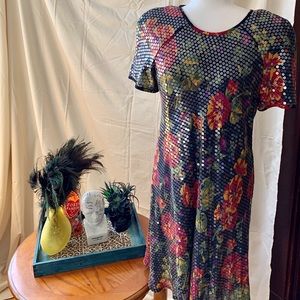 Vintage Sequin Liz Claiborne Dress